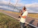 Doug Tabor, N6UA, in the field working satellites. 